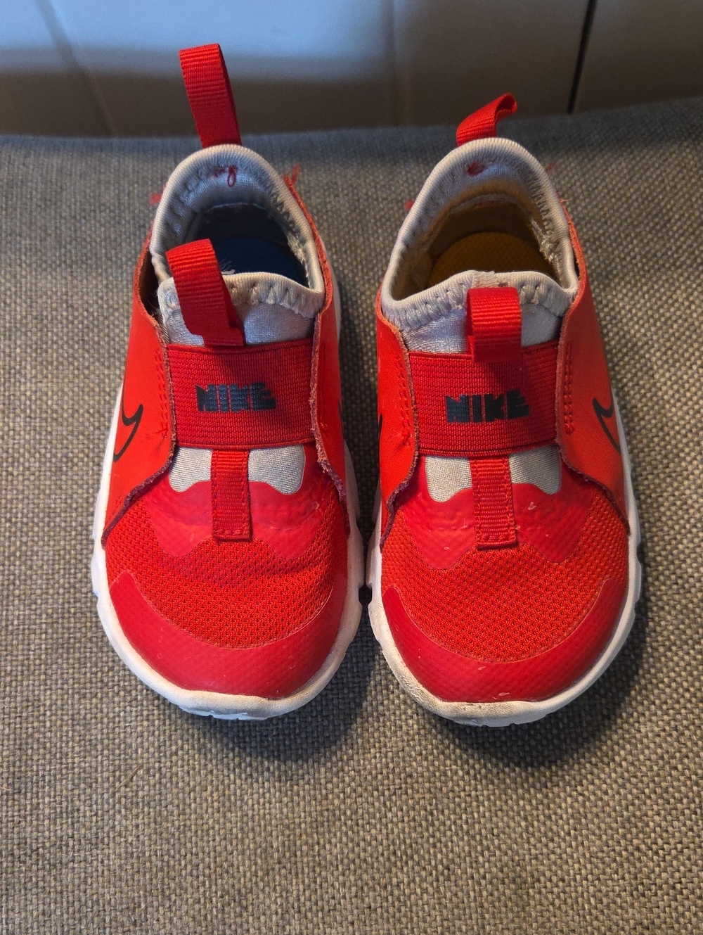 Nike Toddler Red Flax Slip-On Athletic Sneakers